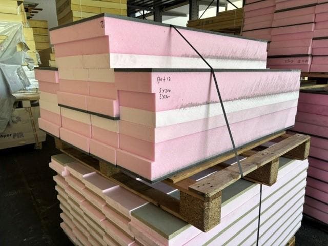 Kantplank antraciet | 170mm XPS + 12mm | 10st | 200+300h, Doe-het-zelf en Verbouw, Isolatie en Afdichting, 12 cm of meer, 15 m² of meer