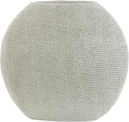 2dekans | Light & Living Vaas Mashaba - Zand -, Huis en Inrichting, Woonaccessoires | Vazen, Beige, Zo goed als nieuw, Ophalen of Verzenden