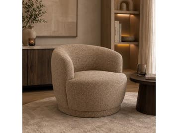 Veiling - Fauteuil Hanna (set van 2)  - Stof - Desert, Nieuw