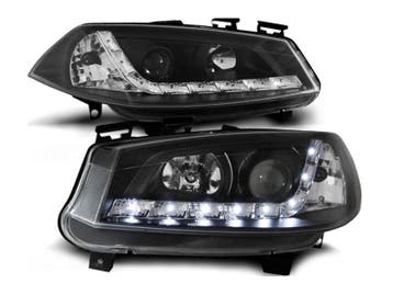 Angel Eyes koplampen Daylight Black geschikt voor Renault, Auto-onderdelen, Verlichting, Verzenden, Nieuw, Renault