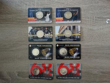 België. 2 Euro 2015/2018 (8 coincards) (Zonder minimumprijs)