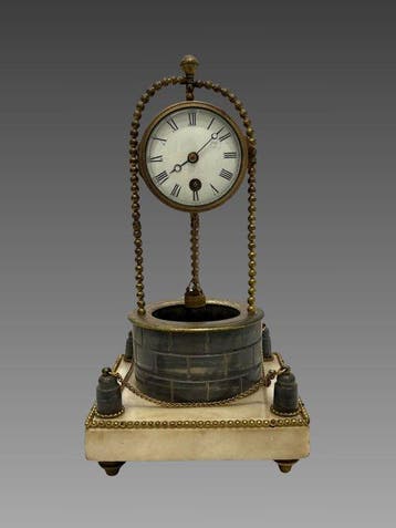 Pendule - Antiek Brons, Marmer - 1750-1800, 1800-1850