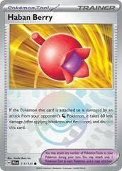 Haban Berry 111/131 Pokeball Prismatic Evolutions, Ophalen of Verzenden, Nieuw, Losse kaart, Foil