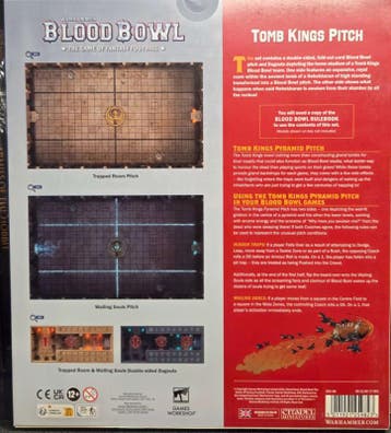 Blood Bowl Tomb Kings team pitch and dugouts (Warhammer, Ophalen of Verzenden, Nieuw