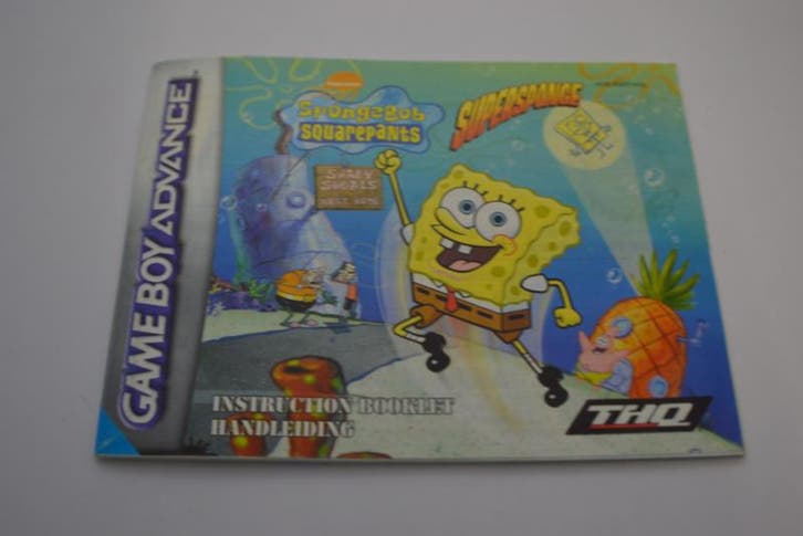 Spongebob Squarepants - Supersponge (GBA HOL MANUAL), Spelcomputers en Games, Spelcomputers | Nintendo Portables | Accessoires