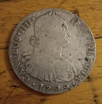 Spanje. Carlos IV. 8 Reales 1799 Lima IJ