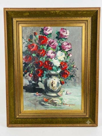 Roberto Carignani (1894-1975) - Vaso rose