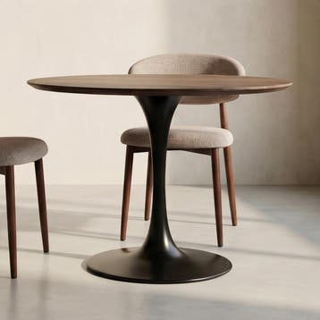 *WOONWINKEL* Kare Design Invitation Ronde Eettafel Walnoot 9, Verzenden, Nieuw