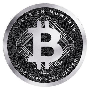 Niue. 2 Dollars 2025 1 oz Niue $2 NZD Bitcoin Silver Coin BU