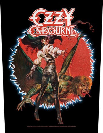 Ozzy Osbourne The Ultimate Sin - Rugpatch off. merchandise, Ophalen of Verzenden, Nieuw, Kleding