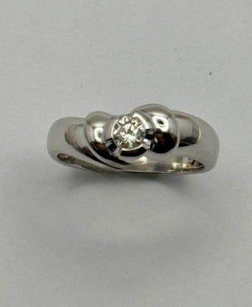 Damiani - Ring - 18 karaat Witgoud - diamant met, Nieuw