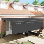 vidaXL Inklapbaar Zonnescherm Antraciet 500 × 300 cm, Tuin en Terras, Verzenden, Nieuw