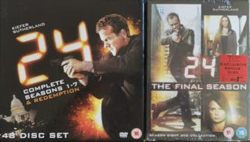 24 season 1-8+Redemption                   Gratis verzenden, Vanaf 12 jaar, Verzenden, Zo goed als nieuw, Actie en Avontuur