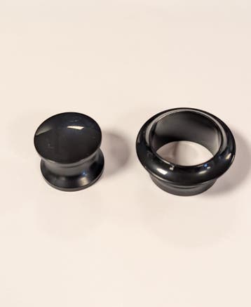 Knop+Ring Pushlock Zwart 2st., Ophalen of Verzenden, Nieuw