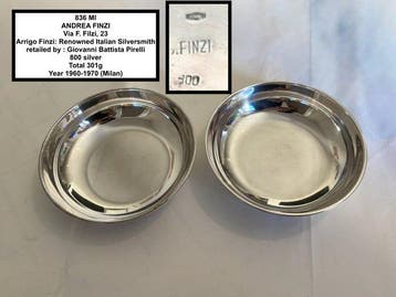 Finzi - Arrigo Finzi - Set kommen (2) - .800 zilver