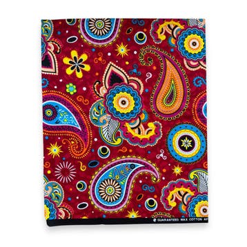 Fat Quarter Afrikaanse Wax Print Stof - Rood FTQ 8733 - Quil, Ophalen of Verzenden, Nieuw