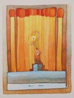 Jean-Michel Folon (1934-2005) - New York allumettes, Antiek en Kunst