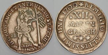 12 Mariengroschen 1700 Zellerfeld Braunschweig-wolfenbuet..., Verzenden