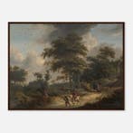 Ingelijste poster Landschap met valkenier (1650–1681), Nieuw, Met lijst