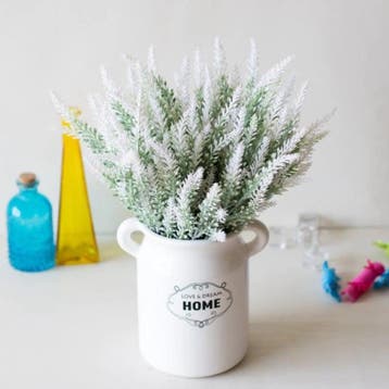 Kunst Boeket met Vaas - Lavendel Plastic Bloemen Luxe, Verzenden, Nieuw