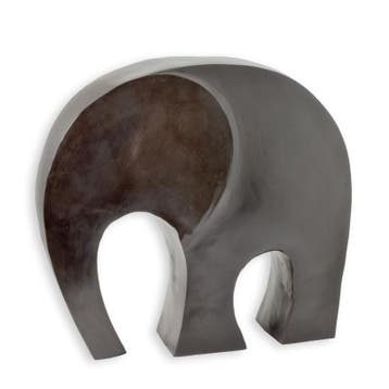 A MODERN BRONZE SCULPTURE OF A FLAT ELEPHANT (Interieur), Verzenden, Nieuw