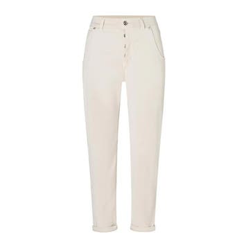MAC • Lu relaxed broek ecru • 38, Maat 38/40 (M), Verzenden, Wit, MAC