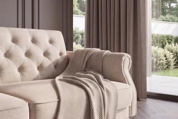 Slaapbank MAISON BELLE AFFAIRE 220cm vogue velvet champagne, Huis en Inrichting, Ophalen of Verzenden, Nieuw