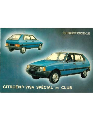 1981 CITROËN VISA SPÉCIAL | CLUB INSTRUCTIEBOEKJE
