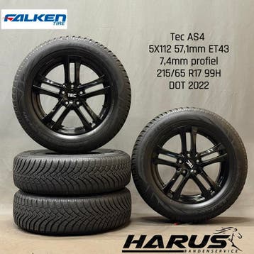 17 inch TEC winterwielen 6,5J ET43 Volkswagen Skoda Audi, Auto-onderdelen, Banden en Velgen, 17 inch, Personenwagen, Gebruikt