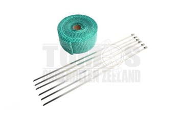 Uitlaat hitteband / heatwrap groen 5cm x 5 meter, Ophalen of Verzenden, Nieuw, DMP