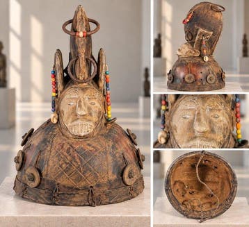 Ongewone en zeldzame helmmasker - Igbo - Nigeria (Zonder