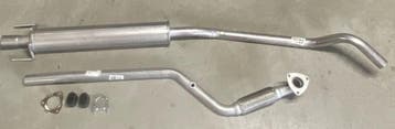 Complete uitlaat Voorpijp + Middendemper Opel Corsa C 1.4, Verzenden, Nieuw