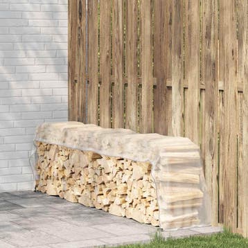 vidaXL Doorzichtig zeildoek met zeilringen 1x4 m, Verzenden, Nieuw