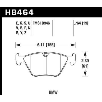 Hawk 01-06 BMW 330Ci / 01-05 330i/330Xi / 03-06 M3 HPS, Auto-onderdelen, Ophalen of Verzenden, Nieuw