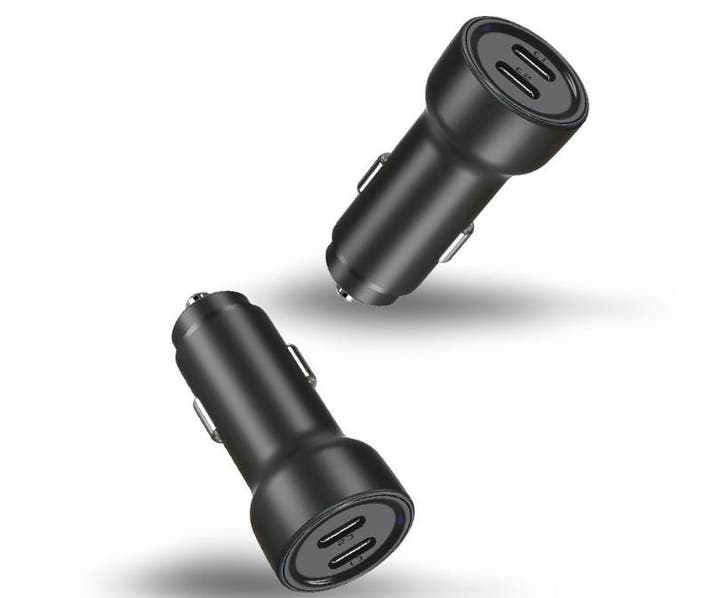 DrPhone QC15 Autolader 65W – Dual USB-C PD Snellader – Voor, Telecommunicatie, Autoladers, Verzenden