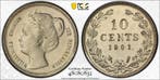 Koningin Wilhelmina 10 cent 1901 Proof PCGS PR64, Verzenden, Zilver, 10 cent, Koningin Wilhelmina