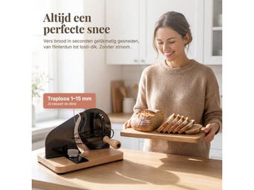 Fornello Snijmachine - Broodsnijmachine - Handmatig - RVS -, Verzenden, Nieuw in verpakking