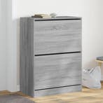 vidaXL Schoenenkast met 2 klaplades 80x42x108 cm grijs, Verzenden, Nieuw
