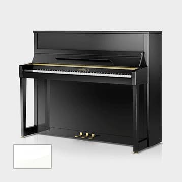 Schimmel Classic C121 EM WP messing piano, Nieuw, Wit, Piano