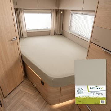 Jersey hoeslaken Frans bed wit,lichtgrijs,zand of antraciet, Eenpersoons, Verzenden, Nieuw, Wit