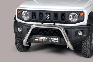 Pushbar | geschikt voor Suzuki | Jimny 18- 3d suv. | rvs zil, Verzenden