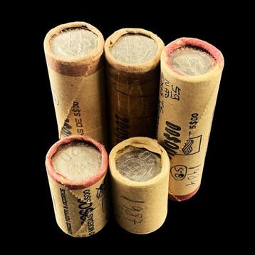 Portugal. Lot with 5 Bank Rolls (3x 5 Escudo + 2x 20