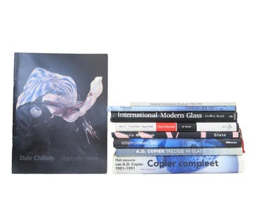 Boeken van glaskunstenaars, wo. Copier, Meydam, van der Ham, Nieuw