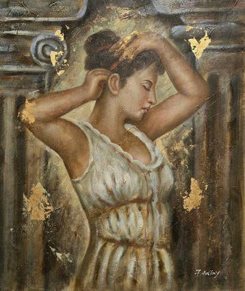 European school (XX) - NO RESERVE - Moment of calm