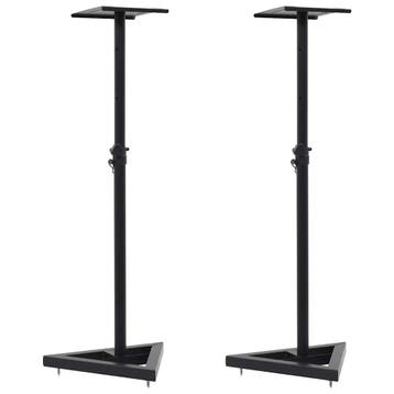 vidaXL Monitorspeakerstandaards 2 st staal zwart, Verzenden, Nieuw