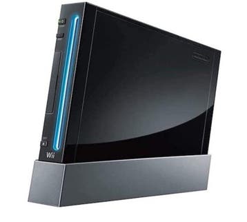 Wii Console Zwart (1e Model) (Wii Spelcomputers), Spelcomputers en Games, Spelcomputers | Nintendo Wii, Ophalen of Verzenden, Zo goed als nieuw