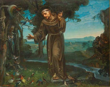 Mattia Traverso (1885 – 1956) - Predica di San Francesco