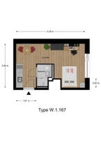 Appartement te huur in Maastricht - 23 m² - 2 kamer(s) - 2, Appartement, Maastricht, Limburg