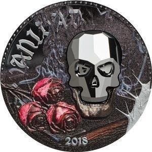 Guinee. 1000 Francs 2018 Crystal Skull, 1 Oz (.999)