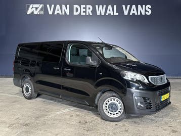 Peugeot Expert 2.0 BlueHDI 123pk Automaat L3H1 Dubbele Cabin, Automaat, Stof, Gebruikt, Zwart